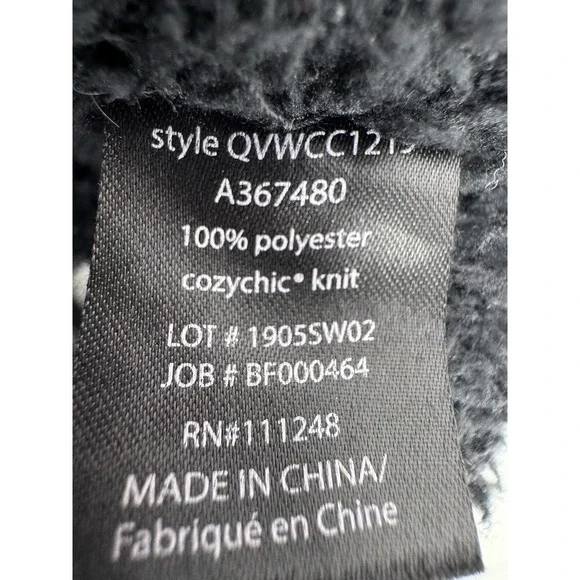 Barefoot Dreams Cozy Chic Black Cowl Neck Sweater L - Picture 6 of 7